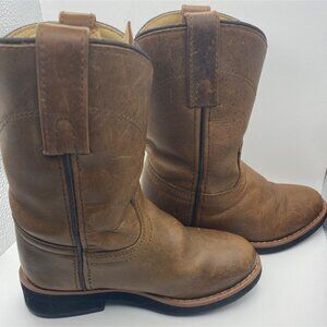 Smoky Mountain Boots Kids 11D Brown Leather Western Cowboy Pull On Boots